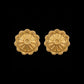 22K Gold Abstract Swirl Drop Earrings | Fluid Motion Textured Gold Jewelry