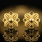 22K Yellow Gold Filigree Dome Drop Earrings | Traditional Indian Lace-Work Jewelry