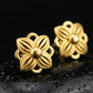 22K Yellow Gold Filigree Dome Drop Earrings | Traditional Indian Lace-Work Jewelry