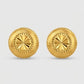 22K Gold Ornate Teardrop Filigree Earrings | Traditional Beaded Gold Drops