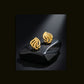 22K Yellow Gold Sunburst Filigree Drop Earrings | Artisan Indian Gold Jewelry