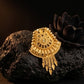 22K Gold Tiered Temple Style Drop Earrings | Traditional Granulated Gold Jewelry