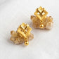 22K Gold Modern High-Polish Abstract Drop Earrings | Sleek Fluid Design Jewelry