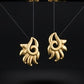 22K Gold Traditional Rawa Work Drop Earrings | Granulated Filigree Jewelry