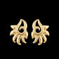 22K Gold Traditional Rawa Work Drop Earrings | Granulated Filigree Jewelry