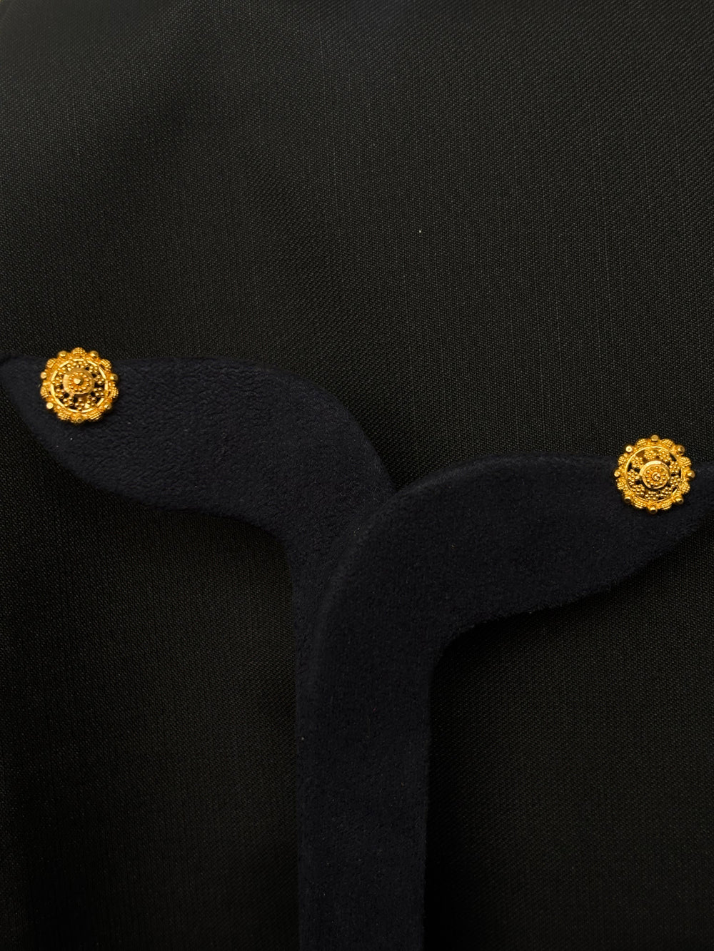 22K Gold Domed Stud Earrings with Intricate Design