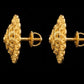 22K Yellow Gold Abstract Swirl Drop Earrings | Modern Fluid Design Gold Jewelry