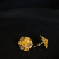 22K Gold Flower Stud Earrings with Detailed Filigree - Elegant & Traditional