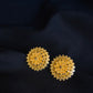 Artisan Crafted 22K Gold Flower Earrings.