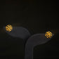 22K Gold Swirl Stud Earrings