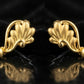 22K Yellow Gold Floral Filigree Stud Earrings | Handcrafted Traditional Gold Studs
