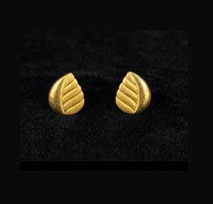 22K Yellow Gold Tiered Mesh Drop Earrings | Textured Bead Accent Gold Jewelry