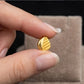 22K Yellow Gold Tiered Mesh Drop Earrings | Textured Bead Accent Gold Jewelry