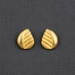 22K Yellow Gold Tiered Mesh Drop Earrings | Textured Bead Accent Gold Jewelry
