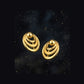 22K Gold Scalloped Heart Filigree Earrings | Traditional Indian Romantic Drops