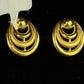 22K Gold Scalloped Heart Filigree Earrings | Traditional Indian Romantic Drops
