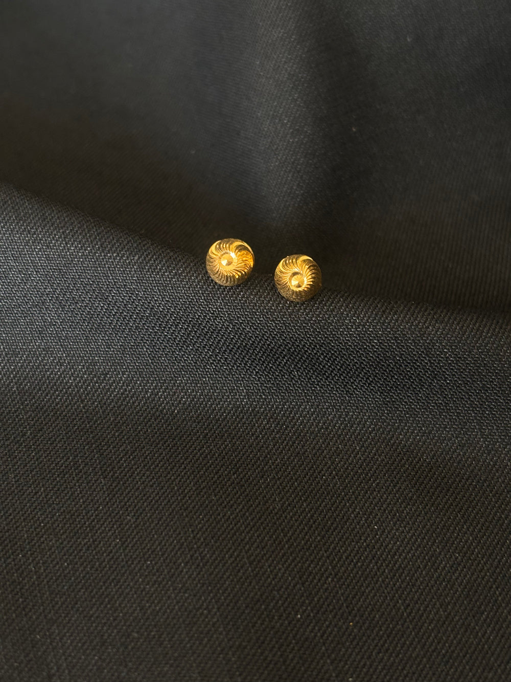 Modern Minimalist: 22K Gold Screw-Back Stud Earrings