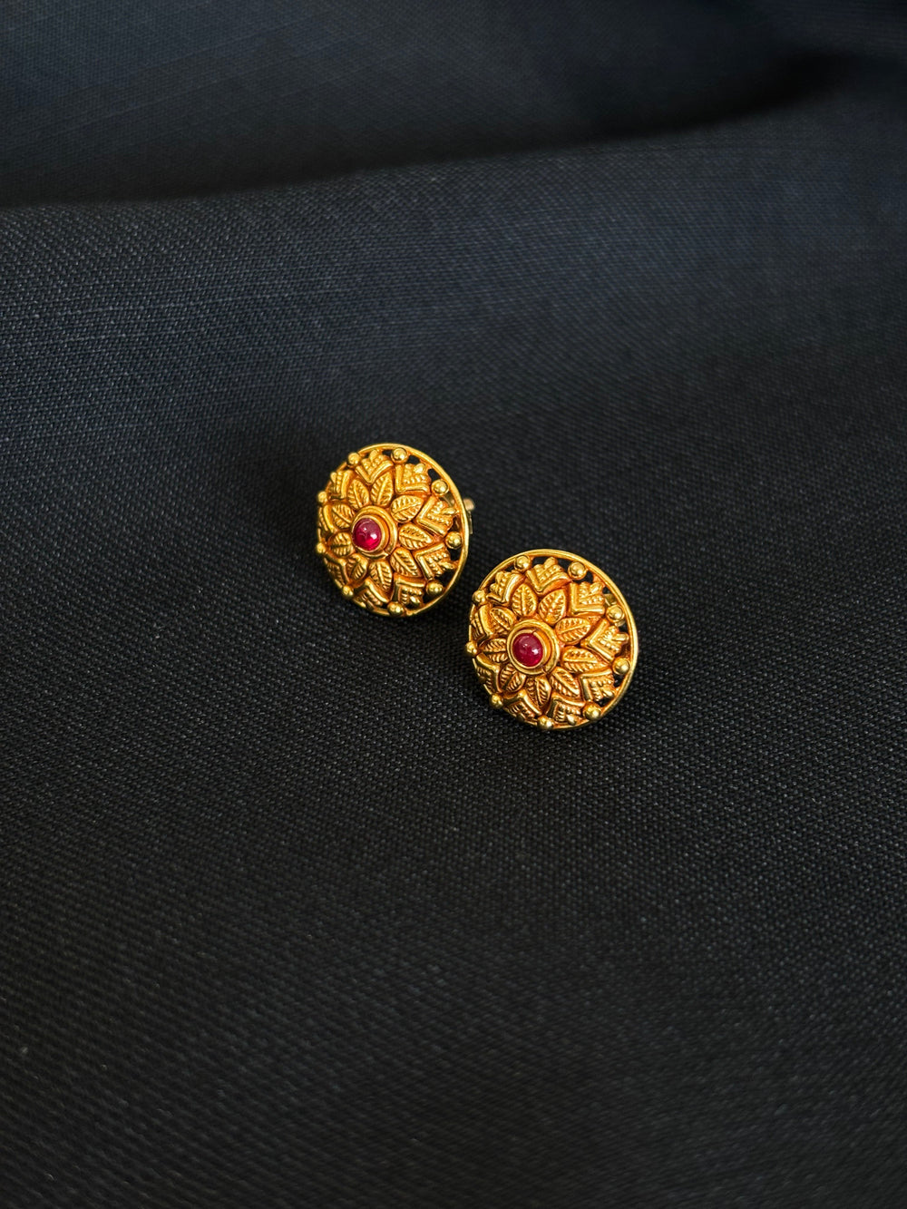 22K Gold Classic Bali Hoop Earrings