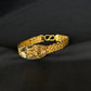 22K Gold Men's Bracelet with Om Symbol - Handcrafted Elegance