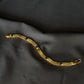 22K Gold Men's Bracelet with Subtle Stone Detail