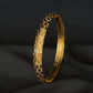 22K Gold Sikh Kara with Intricate Geometric Design