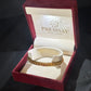 Classic 22K Gold Kada-Inspired Bangle with Etched Design