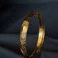22K Gold Sikh Kara with Modern Geometric Design