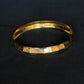 22K Gold Sikh Kara with Modern Geometric Design