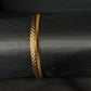 22K Gold Sikh Kara with Distinctive Black & Gold Design