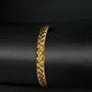 22K Gold Sikh Kara with Diamond-Like Accents
