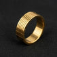 Gents 22K Gold Grid-Pattern Band | Minimalist Luxury Wedding Ring