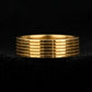Gents 22K Gold Grid-Pattern Band | Minimalist Luxury Wedding Ring