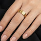 Gents 22K Gold Grid-Pattern Band | Minimalist Luxury Wedding Ring