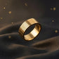 Gents 22K Gold Grid-Pattern Band | Minimalist Luxury Wedding Ring