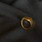 22K Gold Gents Ring with Modern Geometric Design.