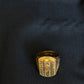 22K Gold Men's Signet Ring with Intricate Geometric Pattern - Classic & Distinguished