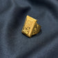 22K Gold Gents Ring with Rectangular Setting & Intricate Central Motif.