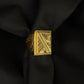 22K Gold Gents Ring with Rectangular Setting & Intricate Geometric Patterns.