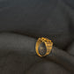 22K Gold Gents Ring with Distinctive Pattern.