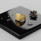 Gents  22K Gold Sunburst Signet Ring | Traditional Circular Etched Band