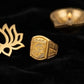Modern 22K Gold Vertical Stripe Ring | Textured Gents  Designer Band
