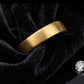 Gents  22K Gold Raised Center Signet | Textured Square Fashion Ring