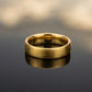 Gents  22K Gold Raised Center Signet | Textured Square Fashion Ring