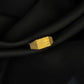 Gents  22K Gold L-Pattern Signet Ring | Modern Geometric Design