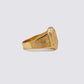Gents Triple-Row Textured Gold Ring | 22K Multi-Band Signet Style