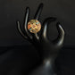 22K Gold Jadau/ Enamel & Stone Statement Ring
