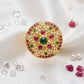 Lady's 22K Gold Filigree Flower Ring | Ornate Floral Statement Jewelry