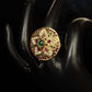 Lady's 22K Gold Filigree Flower Ring | Ornate Floral Statement Jewelry
