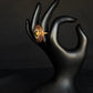 22K Gold Jadau and Gemstone Ring with Pearl Accents - Traditional Indian Design