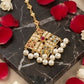 Royal 22KT Gold Jadau Maang Tikka with Pearls & Multi-Gemstones